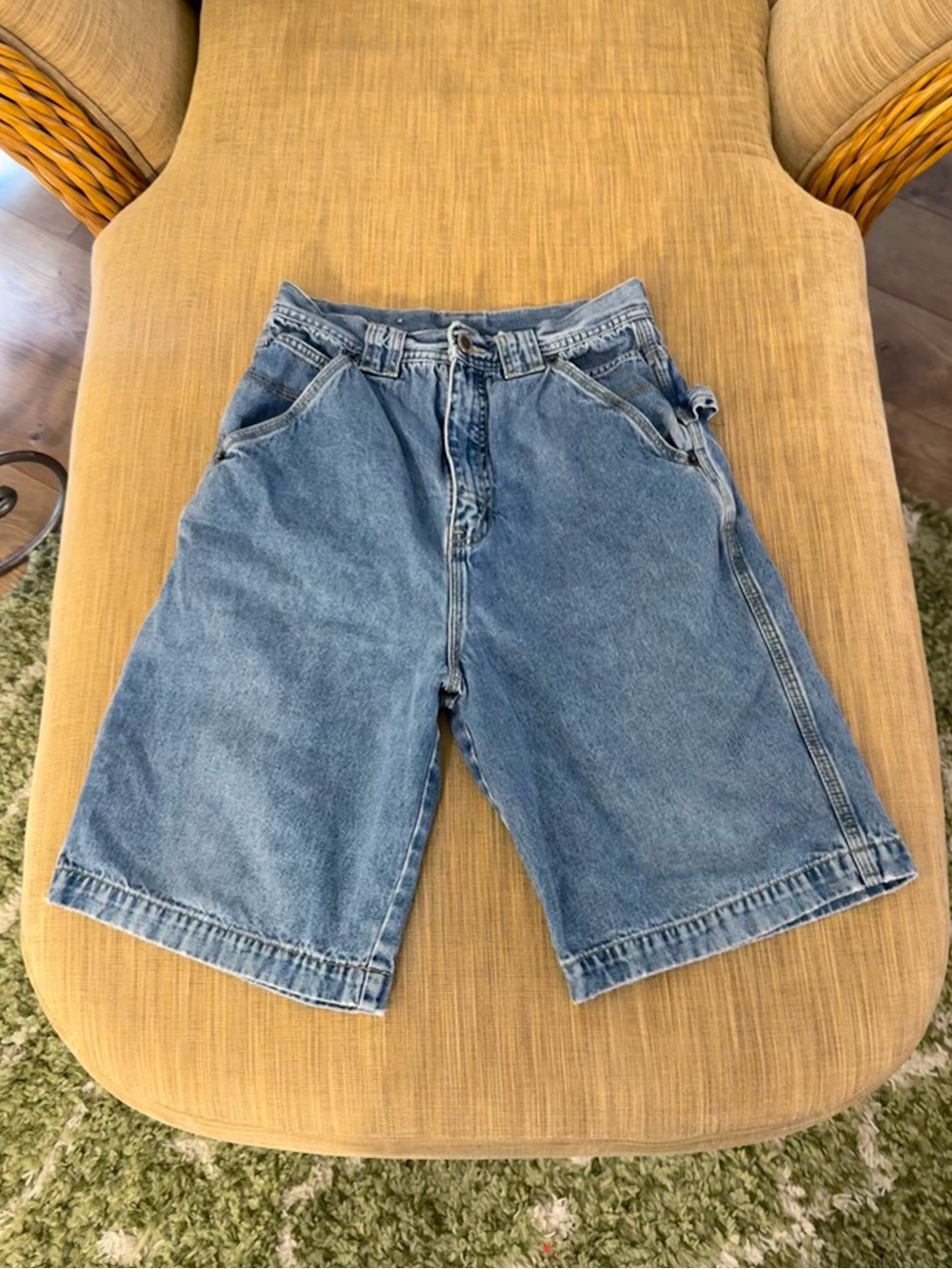 Vintage Women’s Route 66 Denim Cargo Shorts